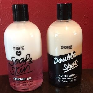 Double shot & coconut oil body wash🥥